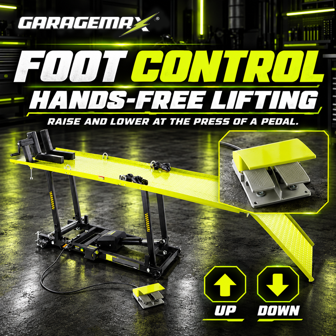 GM-EML1000 1,000lbs         Battery Powered Motorcycle Lift