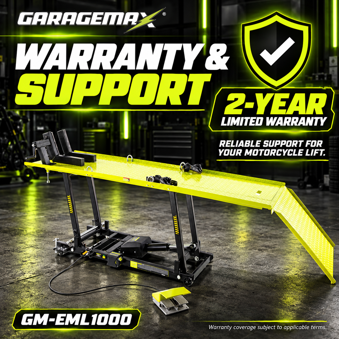 GM-EML1000 1,000lbs         Battery Powered Motorcycle Lift