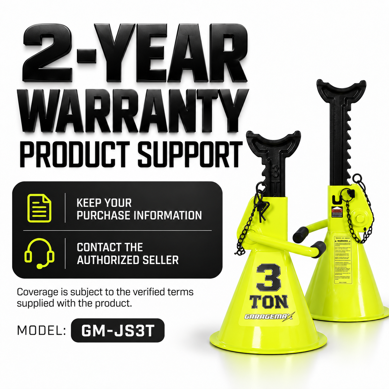 GM-JS3T 3 Ton Jack Stands